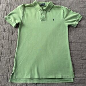 Polo Ralph Lauren Boys Polo Shirt Short Sleeve Light Green 16/18